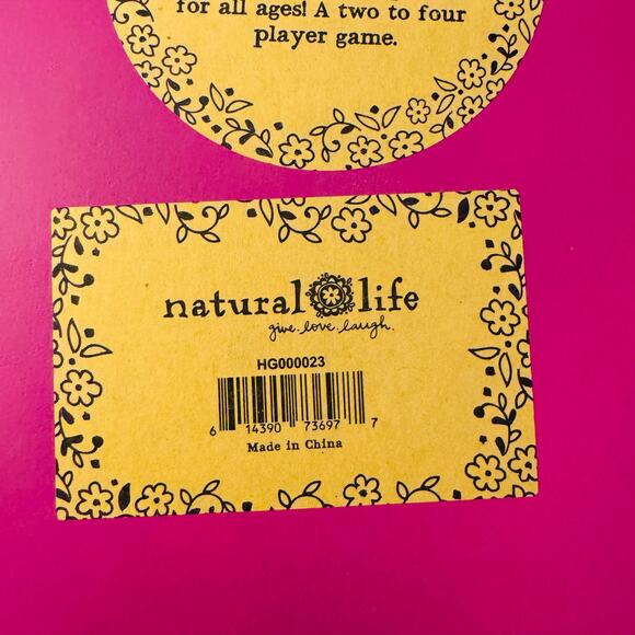 Natural Life Pink Mini Pine Wood Corn Hole Portable Game Boho - Picture 7 of 10